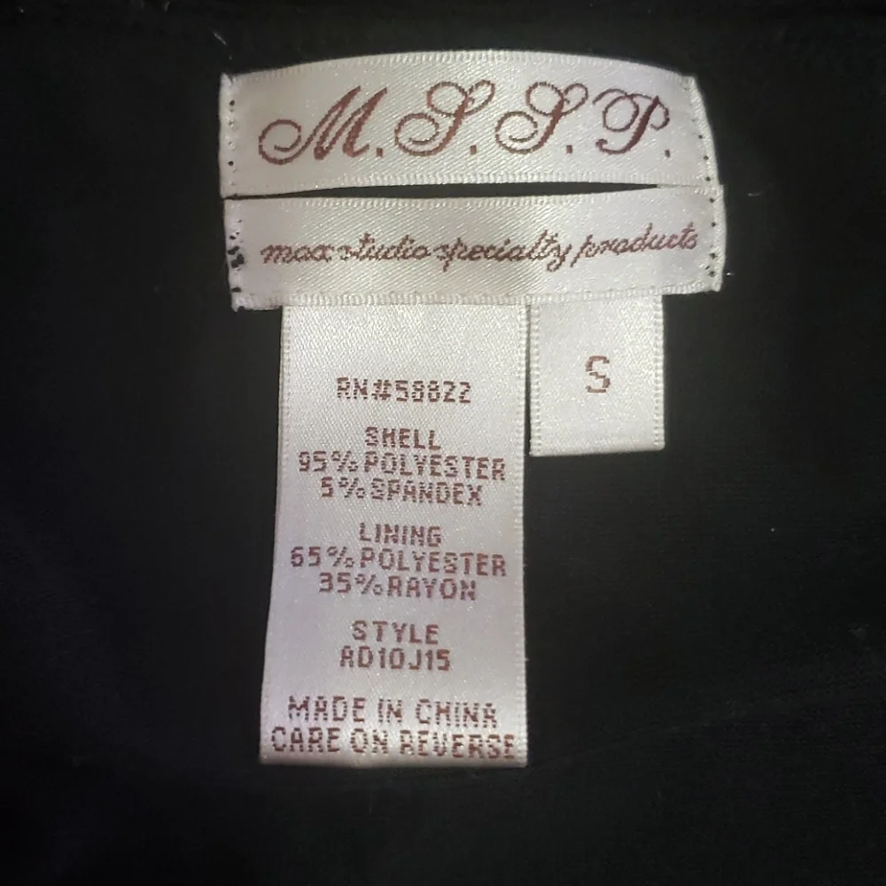 Max Studio Black Ruffle Skirt Size S
